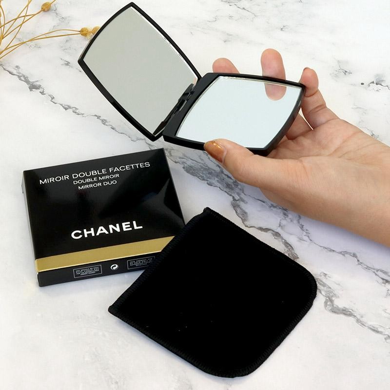 CHANEL - シャネル 鏡 ミラー ブラック 新品同様 黒 ココマーク