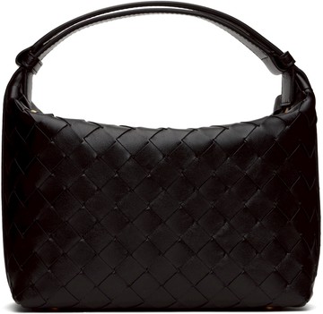 Bottega Veneta 黑色迷你 Wallace 单肩包