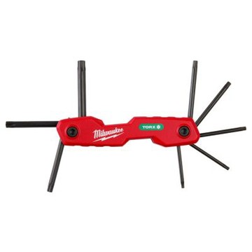 【Milwaukee 美沃奇】折疊式六角扳手-星型8PCS 48-22-2184