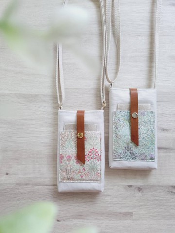 【BPH/一支手機斜揹袋】英式古典MORRIS 春的顏色 日本帆布