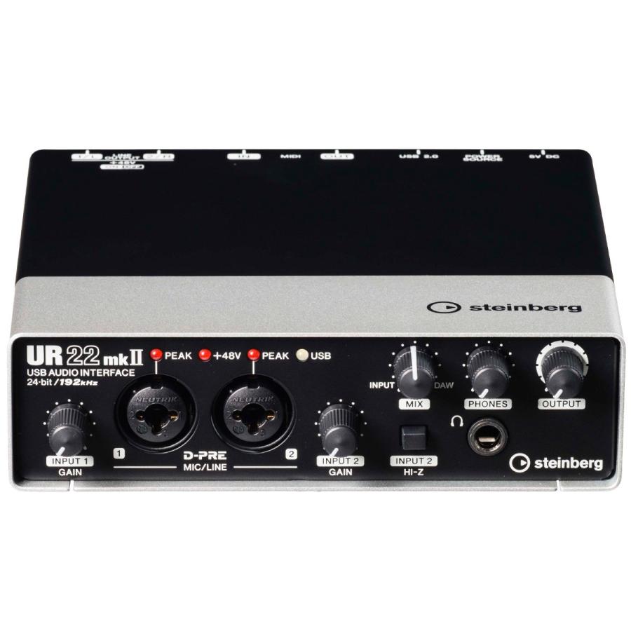 Steinberg スタインバーグ 2x2 USB2.0 24bit 192kHz オーディオインターフェース UR22mkII