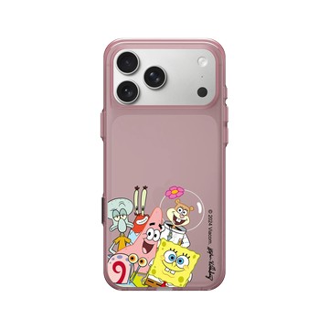 iPhone 17 Pro Max Clear (相機按鈕) 晶醺玫 - 海綿寶寶 SpongeBob - 比奇堡居民