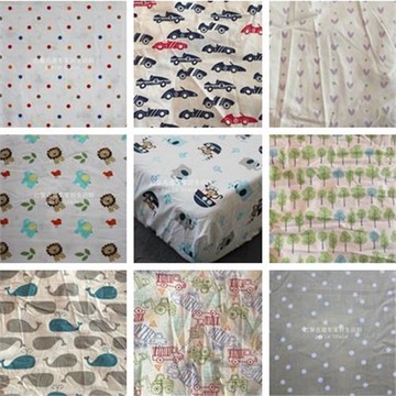 清貨外貿出口美國原單嬰兒卡通印花圖案滌棉床笠/床包~~男寶女寶D