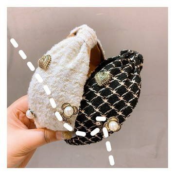 小香風發箍女夏季法式復古寬邊年新款高級頭箍發卡網紅發帶夏