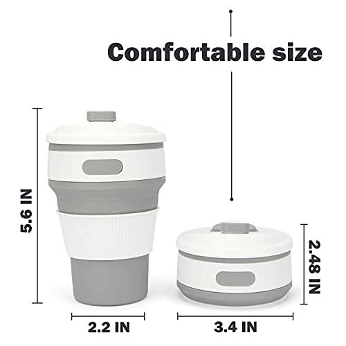 PCS Collapsible Cup Leakproof Silicone Folding Coffee Mugs Outdoor  Of