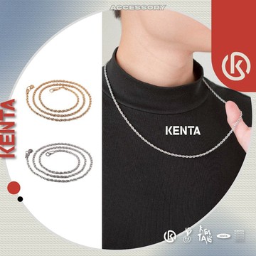麻花捲項鍊 中性風格 小眾設計鏈條 潮流穿搭必備 禮物首選 日常聚會百搭 不掉色不過敏 高質感項鍊 KENTA