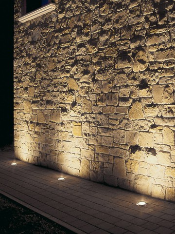 地燈埋地燈嵌入式戶外防水別墅景觀庭院花園射燈室內外圓形墻角燈