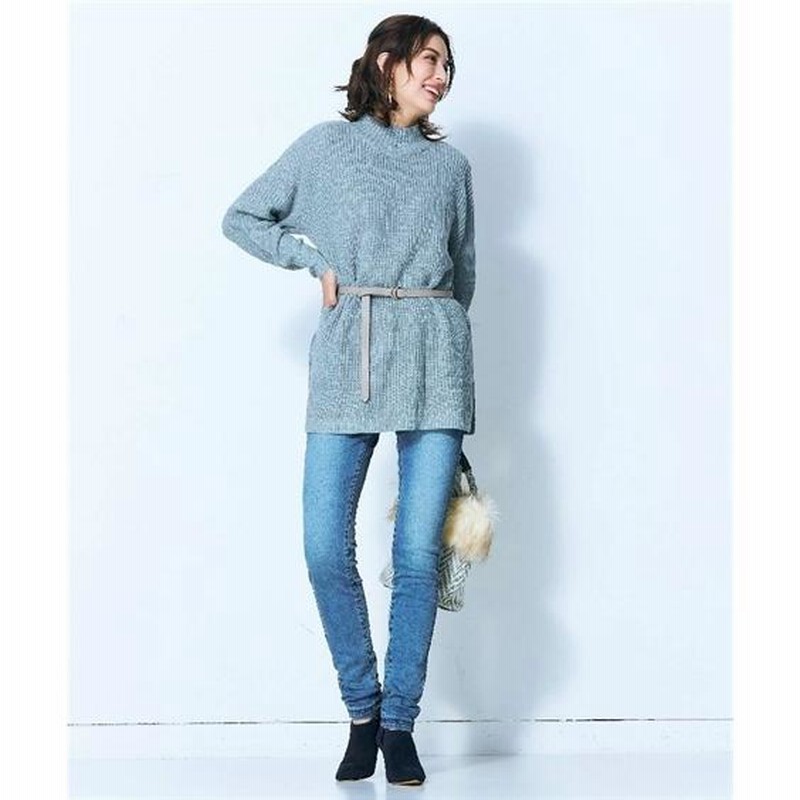 パンツ スキニー トールサイズ レディース ストレッチ 裏起毛