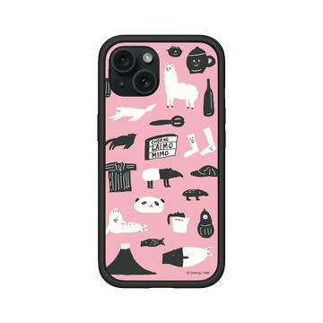 iPhone 15 Mod NX 黑 - 馬來貘 Laimo - LAIMO無框架_粉