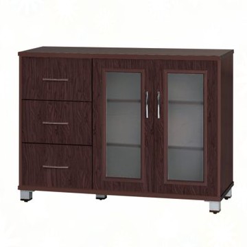 文創集-南亞塑鋼     宮崎 南亞塑鋼3.7尺雙開門三抽斗櫃/收納櫃-112x40.8x84cm免組