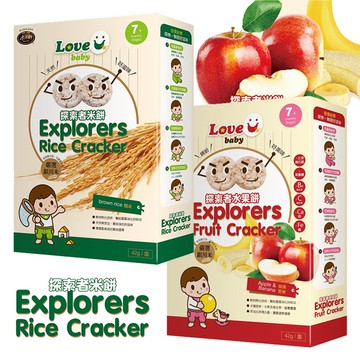 米大師 探索者 米餅 水果餅 寶寶米餅 40g (糙米/蘋果香蕉) 副食品 糙米餅