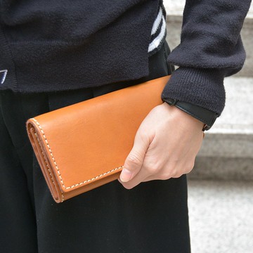 日本職人手作皮革軟皮長夾 (WL-63) - 共5色