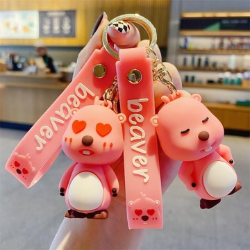 背包吊飾🎀 卡通可愛露比 loopy鑰匙扣女精致公仔玩偶鑰匙鏈汽車鑰匙書包掛件