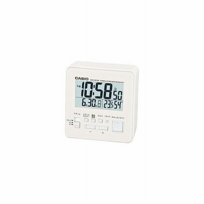カシオ デジタル電波クロック ホワイト DQD-805J-7JF (62-7072-31)