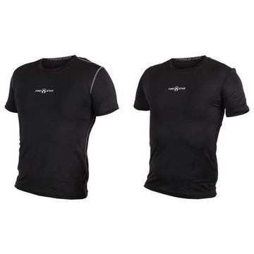 FIRESTAR 男機能短袖緊身衣-慢跑 路跑