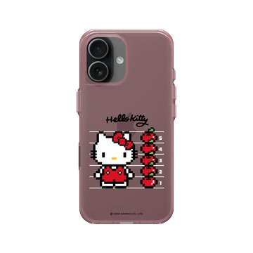 iPhone 17 Clear (相機按鈕) 晶醺玫 - 三麗鷗-Hello Kitty - Pixel Art