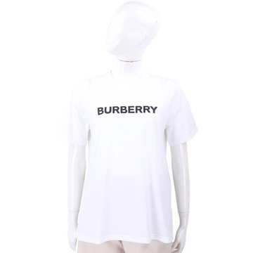 BURBERRY 巴寶莉 字母印花棉質短袖TEE T恤(女款/白色)