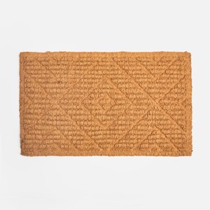 奧可利壓紋天然椰鬃門墊45x75cm 菱形紋