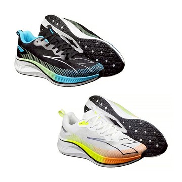 DIADORA迪亞多那 專業避震慢跑鞋 男運動鞋 男鞋 寬楦 透氣 散熱 厚底 吸震 回彈 足弓支撐 止滑 黑藍 白桔