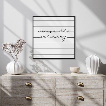 擺脫常規 - 字體排印掛畫/辦公室裝飾掛畫/邊櫃擺設/臥室裝飾