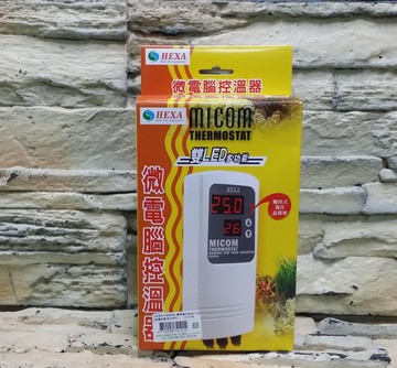 【西高地水族坊】HEXA 雙螢幕LED多功能觸控式微電腦控溫器1200W(送加溫管)