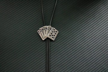 魔术师扑克牌保罗领带优雅百搭bolotie