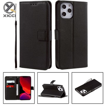 XICCI 適用於 iPhone 16/16 Plus/16 Pro/16 ProMax 經典皮套小羊皮防摔翻蓋 PU