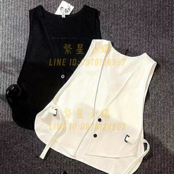 馬甲背心大碼時尚寬鬆洋氣顯瘦西裝休閒系帶馬甲短款遮肉上衣女【繁星小鎮】