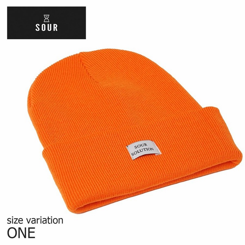 Sour サワー Gm Beanie Orange サワー ビーニー ニット帽 スケートボード スケボー 帽子 メンズ レディース 通販 Lineポイント最大0 5 Get Lineショッピング