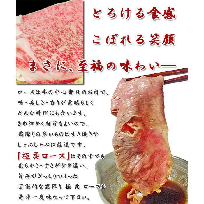 最高級 黒毛和牛 極柔ロース しゃぶしゃぶ用 100ｇ しゃぶしゃぶ 牛肉 ロース 肉