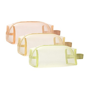 得力Deli網紗筆袋/BA165/混色/215x120x80mm