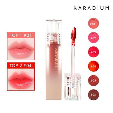 【KARADIUM官方旗艦店】波光水膜鏡彩唇 ｜6色 ｜4.5g｜水亮嘟唇 潤澤保濕 顯色持久不掉色不乾燥 果凍唇釉