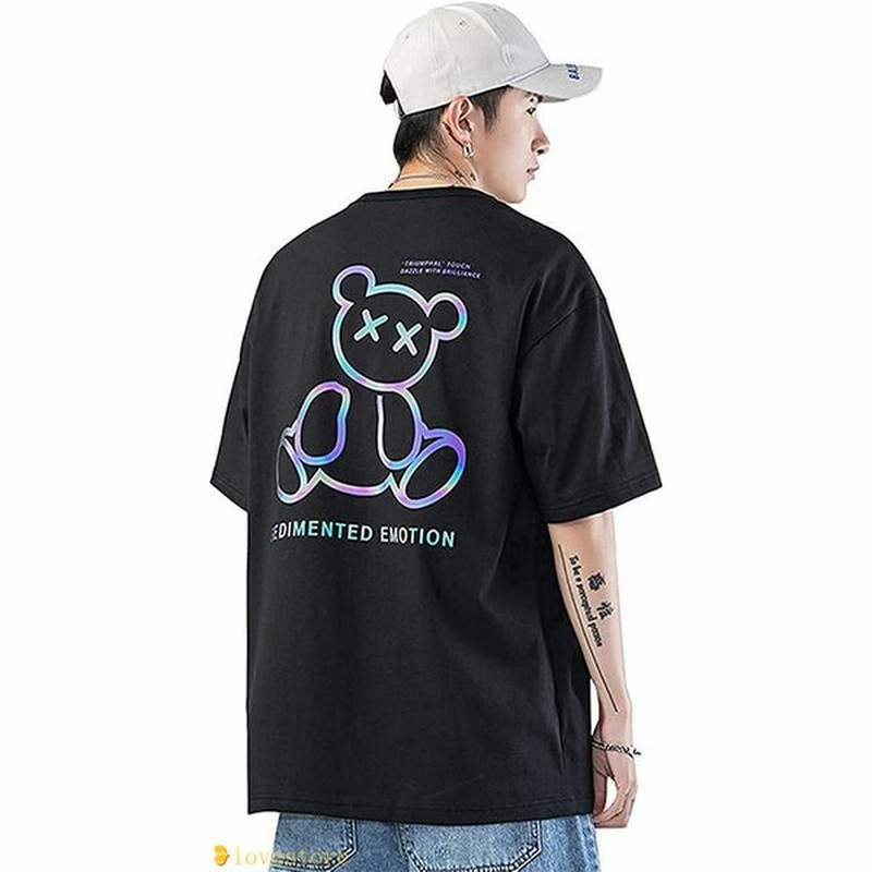 Tシャツ ペア服 ペアシャツ 綿100 メンズ レディース 半袖 夏服 メンズ クマ 熊柄 カップル かわいい 丸襟 柔らかい Tシャツ 通販 Lineポイント最大0 5 Get Lineショッピング