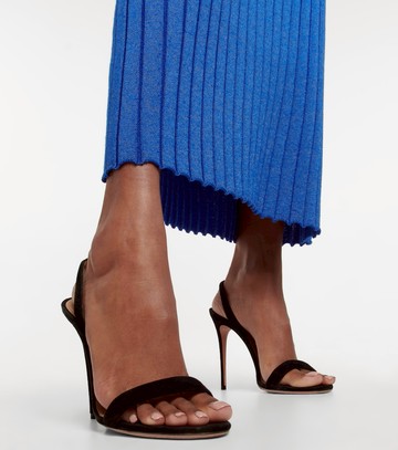 Aquazzura So Nude 105 suede sandals