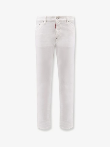 Stretch cotton trouser with white bull tag - DSQUARED2 - gender_Man