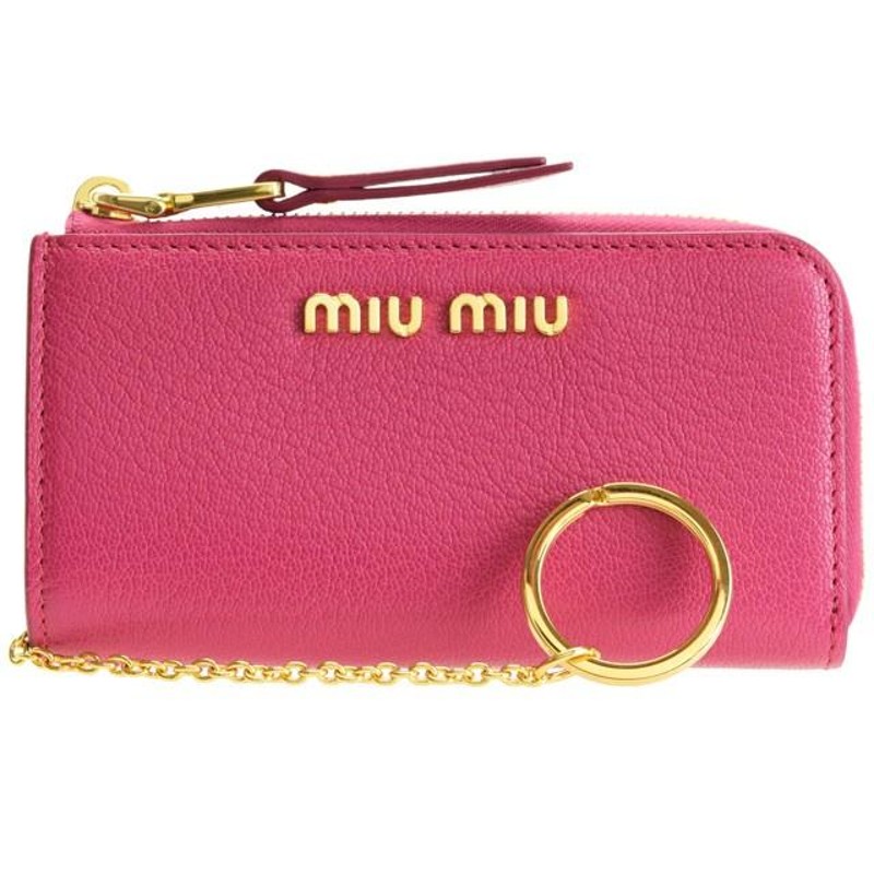 ミュウミュウ MIUMIU キーケース キーポーチ アウトレット 5pp026 