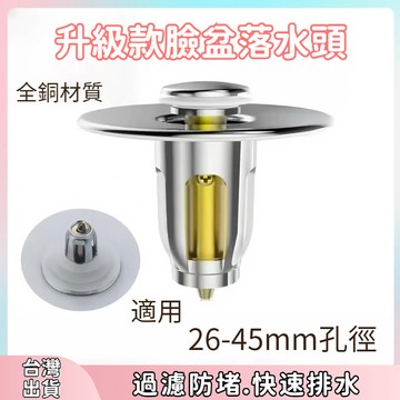 快速出貨🌷臉盆落水頭 洗臉盆漏水塞 洗手台臉盆塞 止水塞 按壓彈跳芯 彈跳過濾芯 洗手台 洗手槽 落水頭 彈跳芯 過濾芯