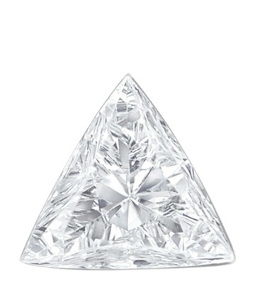 Maria Tash Invisible-Set Diamond Triangle Single Stud Earring