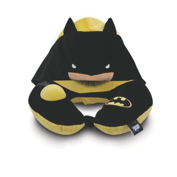 Travelmall DC 正義聯盟授權蝙蝠俠按壓式充氣帽枕