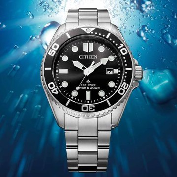 CITIZEN 星辰 Promaster 200米光動能潛水錶-40.6mm黑 BN0261-51E