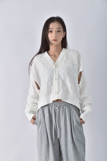 (L) chanellogo刺繡黑色毛衣