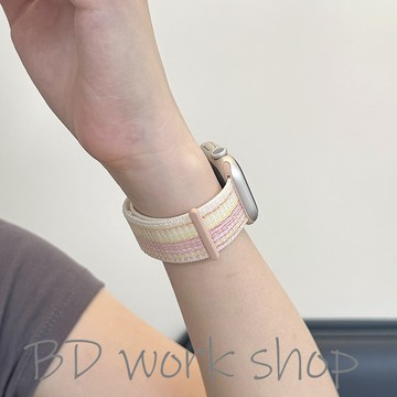 魔術貼尼龍錶帶 apple watch s11新款iwatch10錶帶 9 8 7 6 SE錶帶 蘋果手錶錶帶 蘋果錶帶