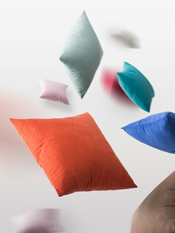 現代簡約純色抱枕靠墊沙發辦公室床上靠背墊腰枕床頭抱枕套不含芯