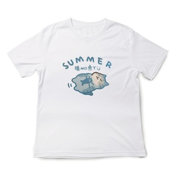 JZ TEE 貓咪-只想摸魚 印花短袖T恤