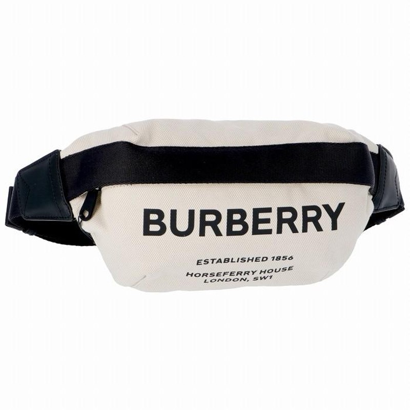 バーバリー BURBERRY ベルトバッグ ミディアム キャンバス バムバッグ