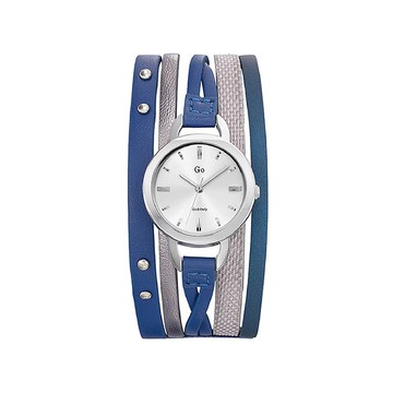 【Go Girl Only】波西米亞法國環繞真皮腕錶-深海藍/698554
