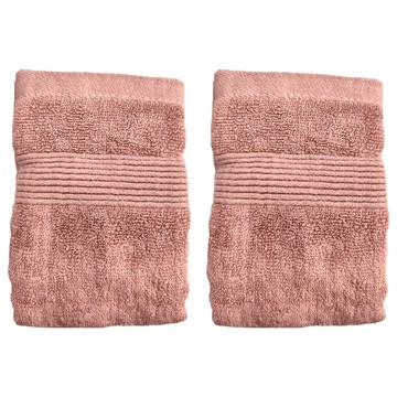 ONE&ONE 慶峯棉業 台灣製飯店級雙股厚毛巾 棉紗 2條  豆沙色  2組