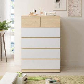 直人木業 北歐白楓木六斗櫃80cm