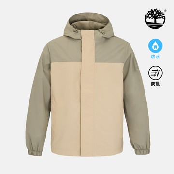 Timberland 男款淺米色防水外套|A44XJADH