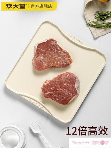 解凍板 炊大皇快速解凍板 日式牛排極速化凍盤化冰工具廚房切菜砧板肉類 【林之舍】